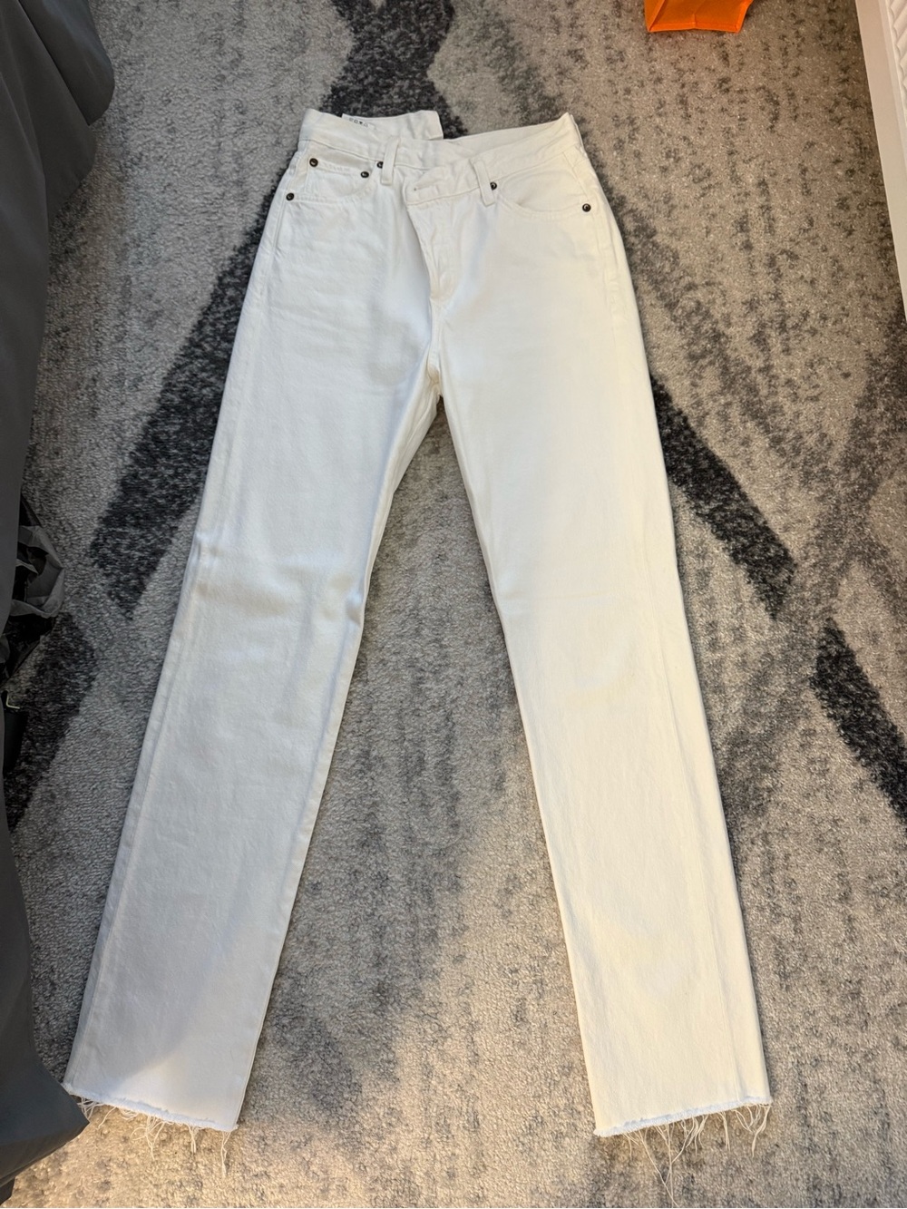 Agolde Crossover Jeans in Bone